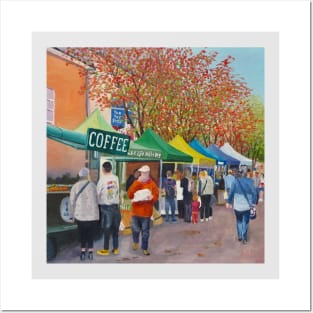 Market Stalls, Winchester Posters and Art